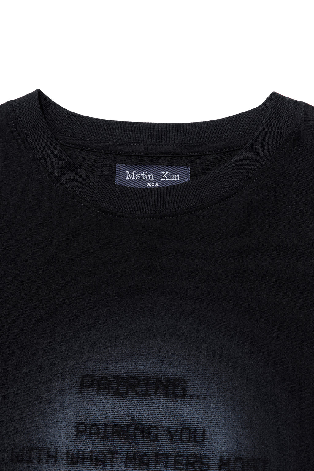 Matinkim Matin Kim Pairing Logo Printing Top For Men IN Black