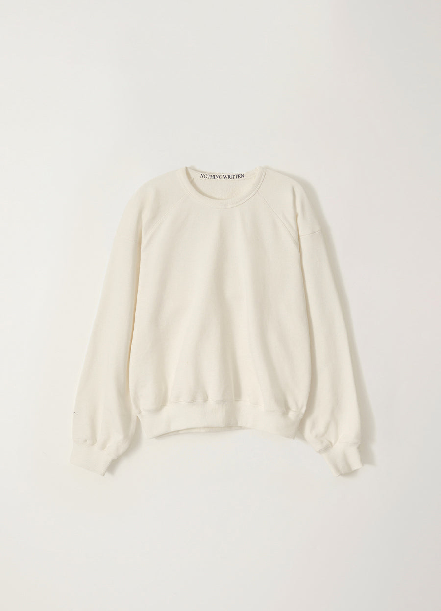 Nothing Written Cotton crewneck sweatshirt (White)