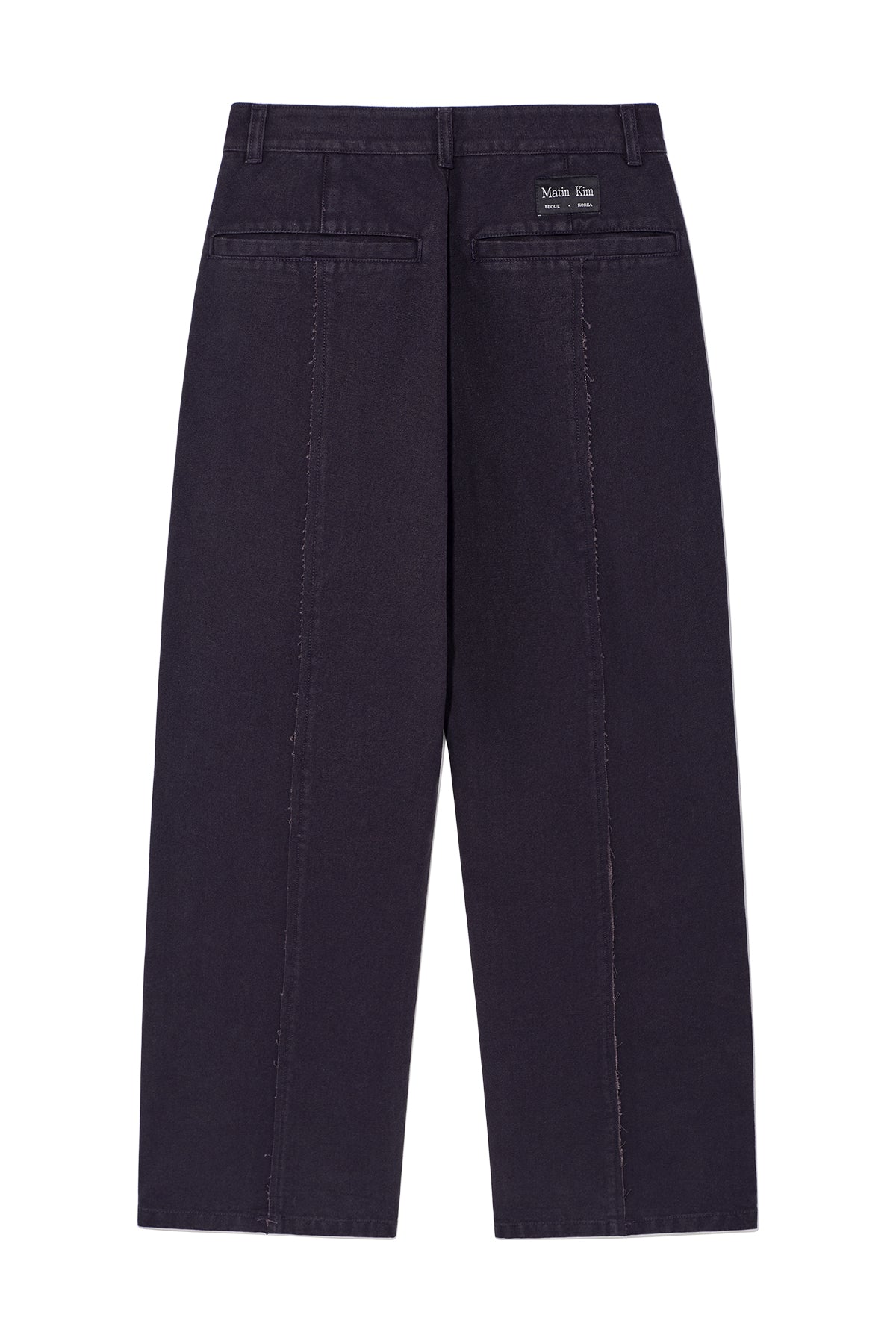 Matinkim Stitch Point Washed Cotton Pants IN Purple