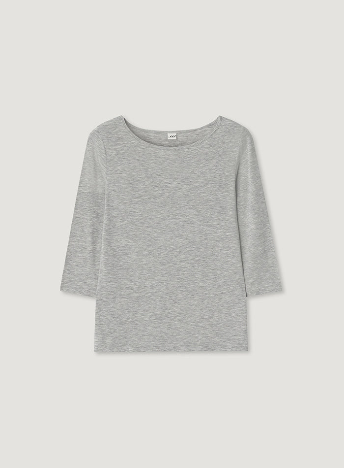 Mango Maniplease Powder Tee Melange Grey