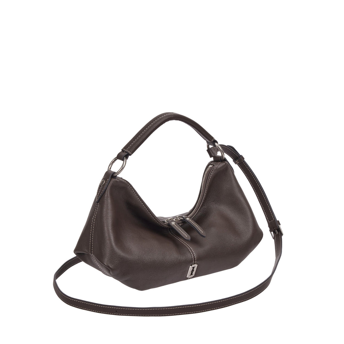 Vunque Halfmoon Attache Shoulder S Dark Brown