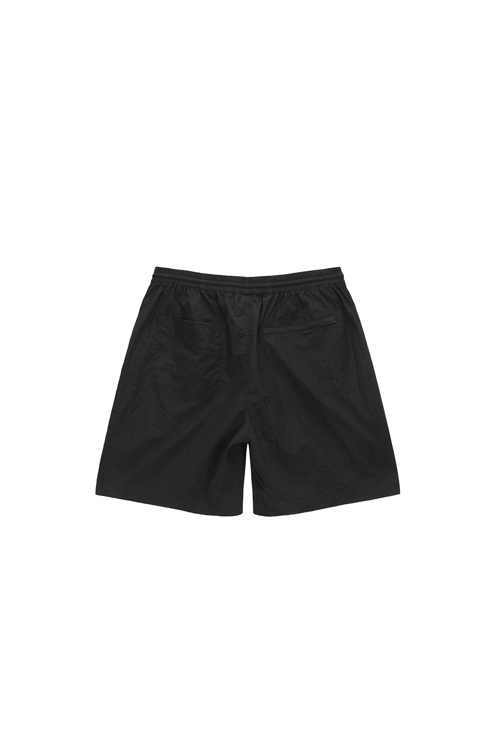 Matinkim Side Point Nylon Half Shorts For Men IN Black
