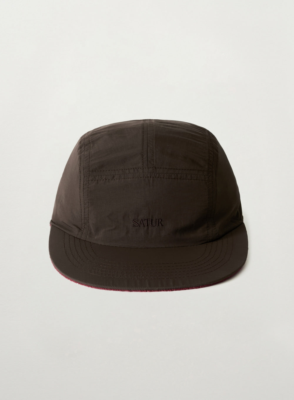 [satur] Fleece Reversible Camp Cap - Brown