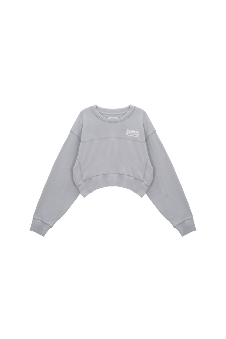 Matinkim Vintage Spray Logo Sweatshirt IN Light Beige