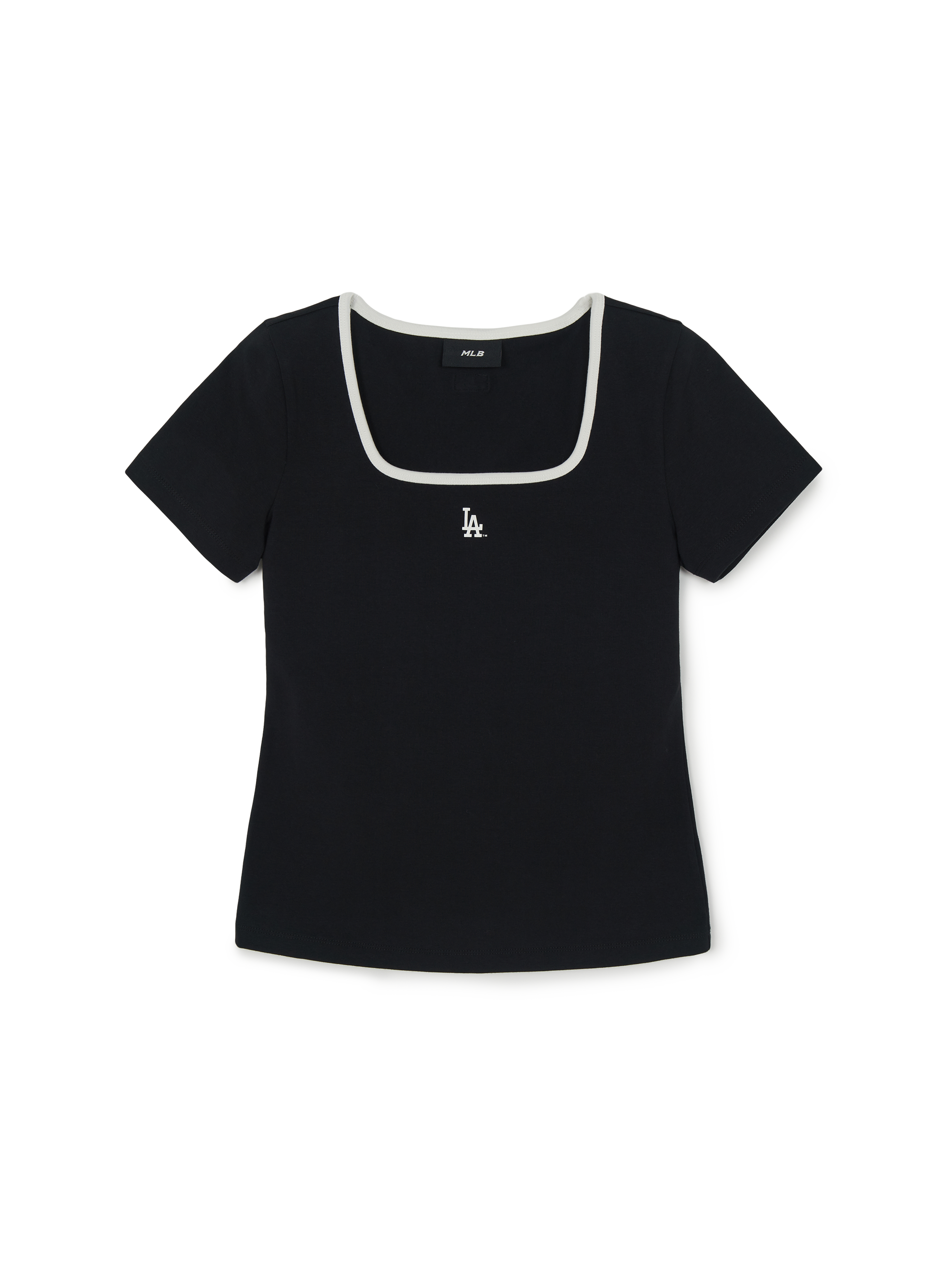 MLB Korea Women's Basic Square Neck Slim Fit T-shirt