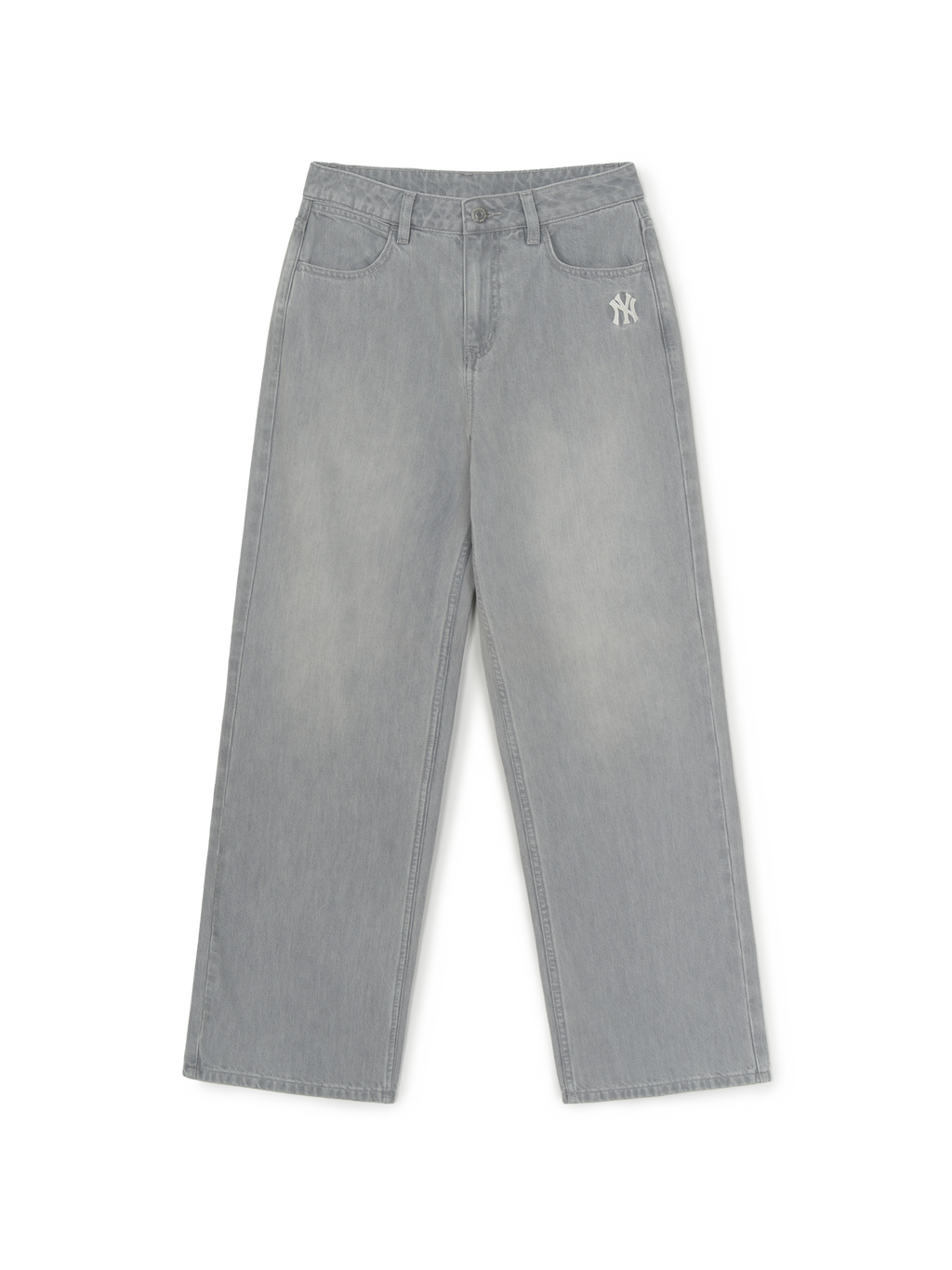 [mlb korea] Women's Basic Small Logo Summer Tencel Wide Denim Pants