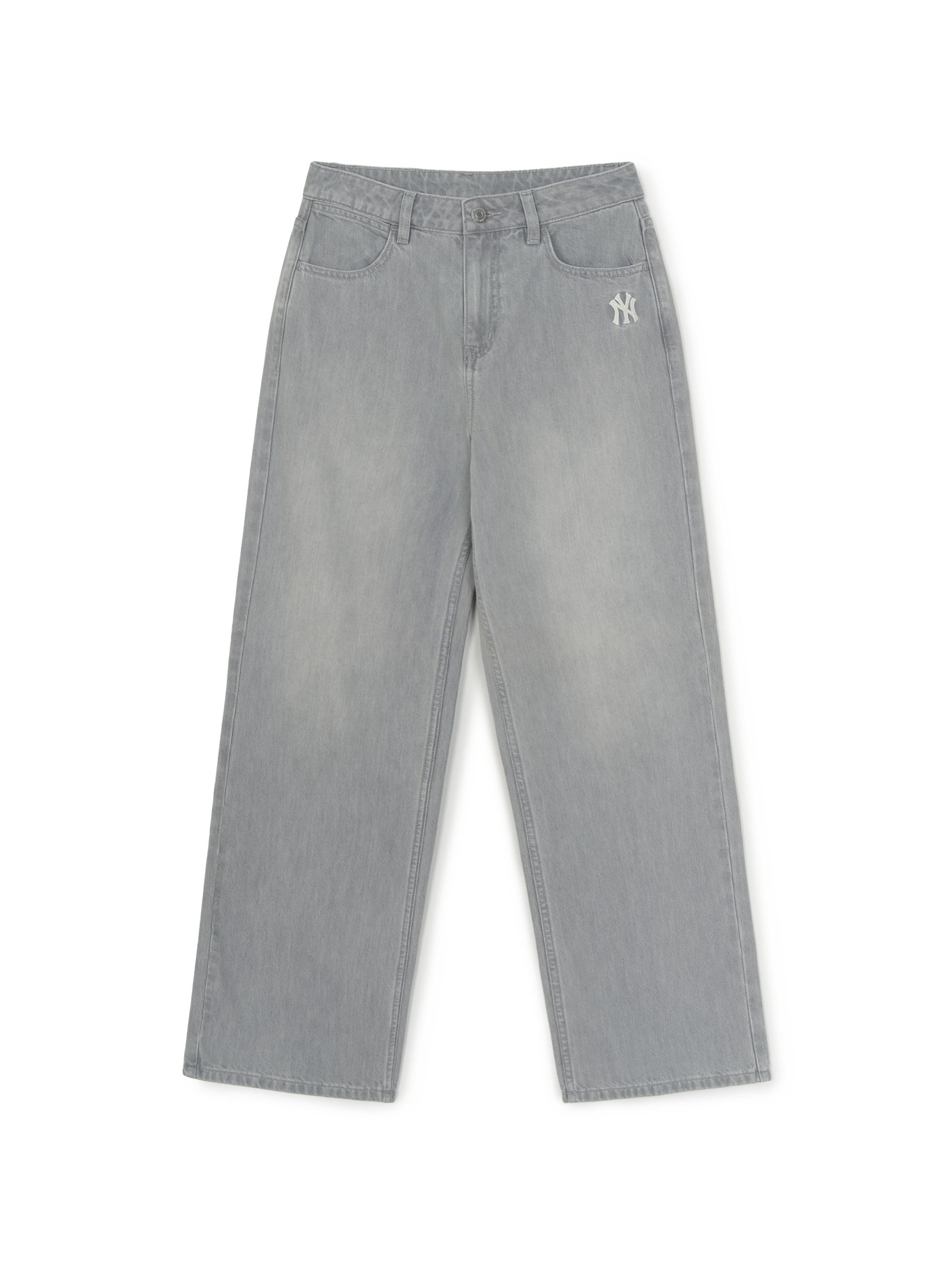 [mlb korea] Women's Basic Small Logo Summer Tencel Wide Denim Pants