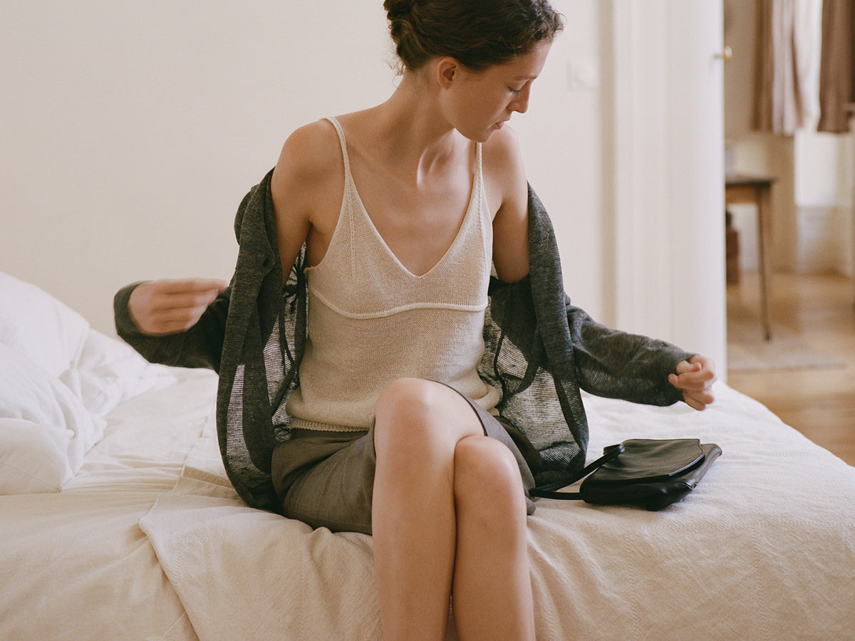 Nothing Written Lillia paper cami top (Natural)