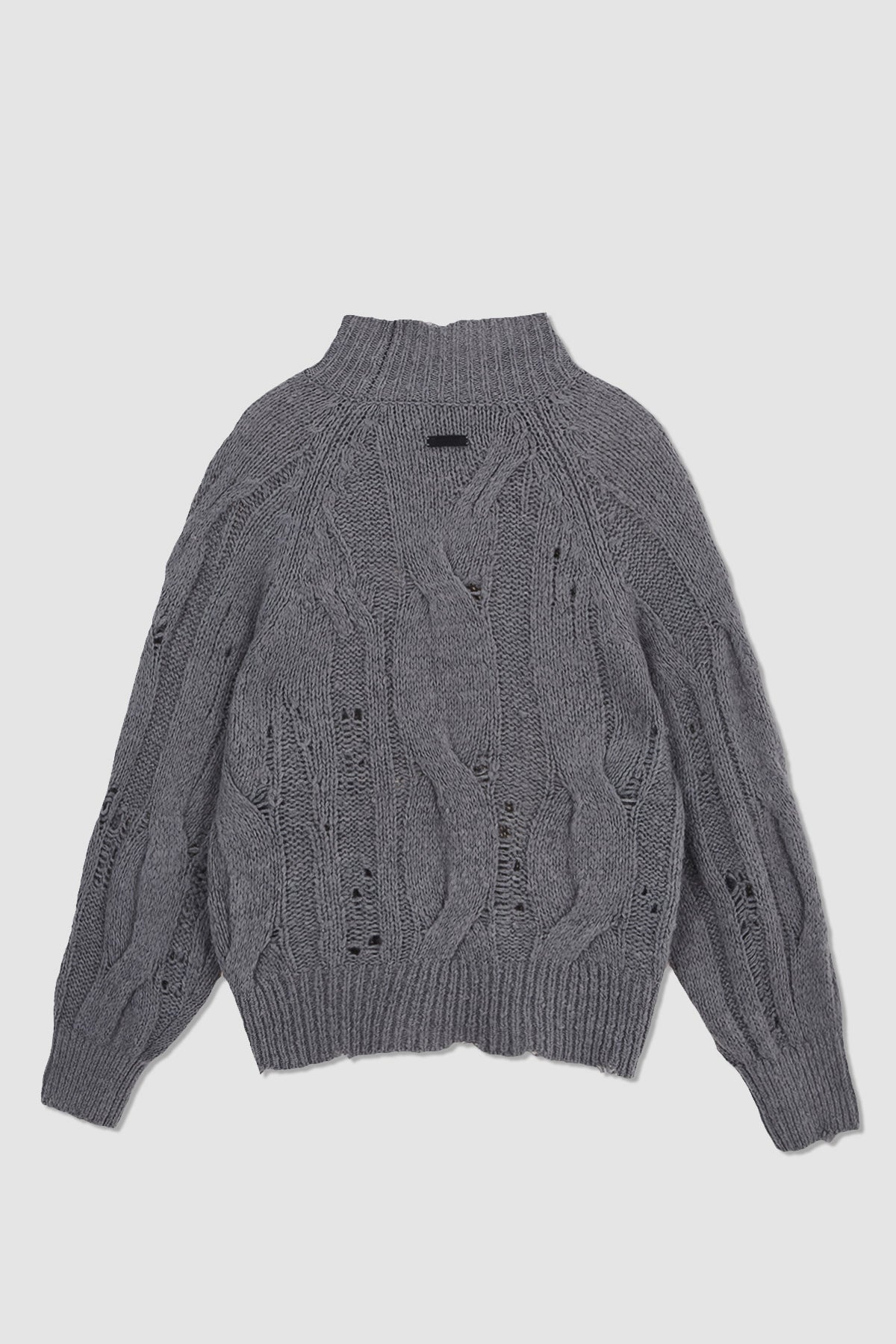 Matinkim Oversize Highneck Volume Pullover IN Grey
