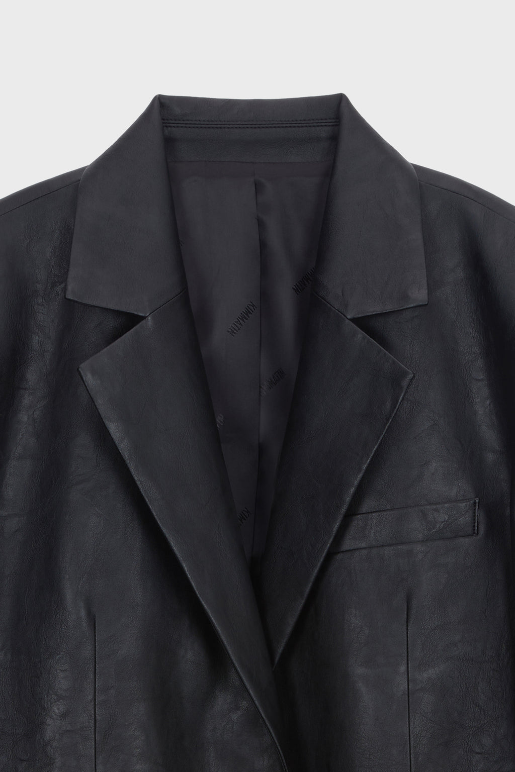 Matinkim Faux Leather Oversize Jacket IN Black