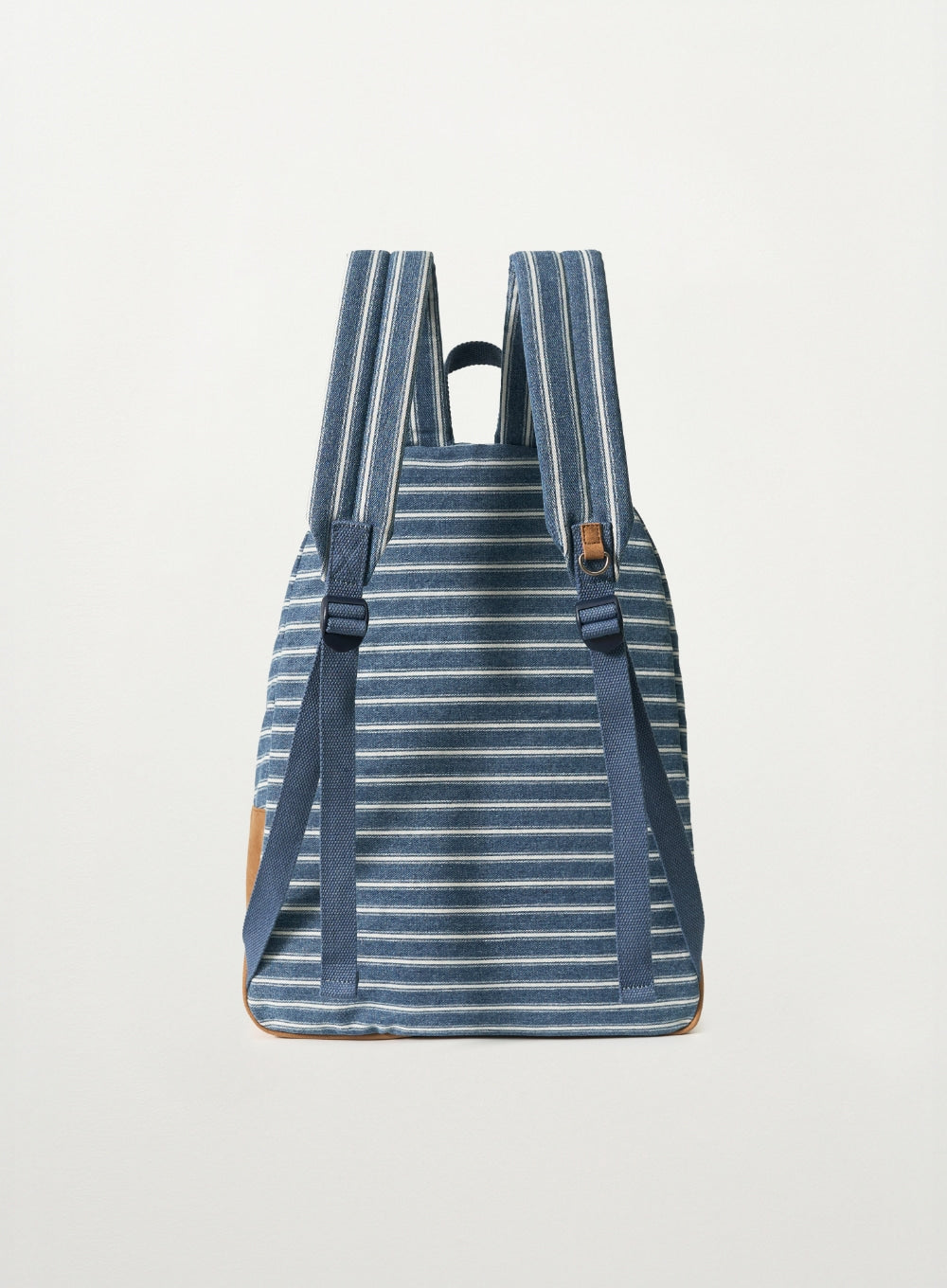 [satur] Classic Striped Backpack - Blue