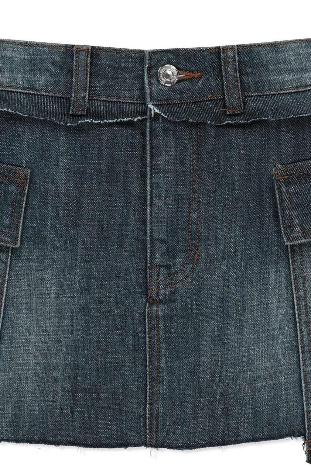 Matinkim Cargo Mini Denim Skort IN Blue