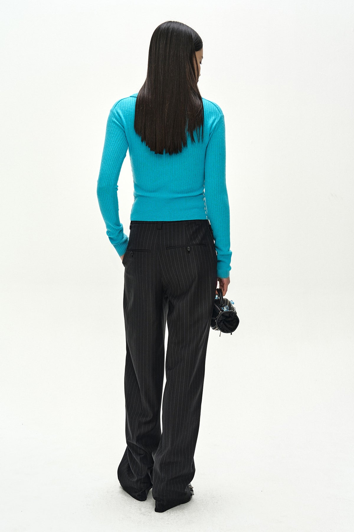 Andersson Bell Cashmere Hand Stitched Rib Cardigan