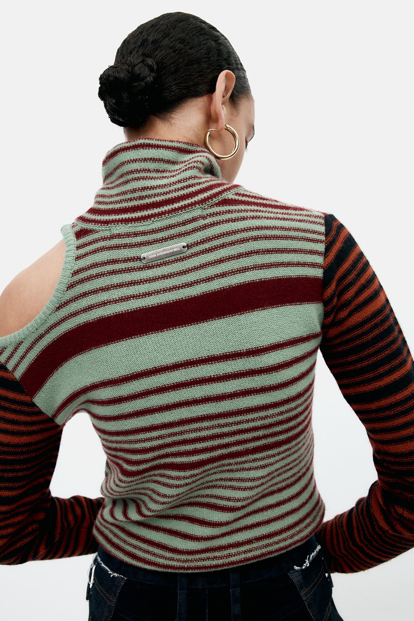 Andersson Bell Elodie Multi Stripe Cut-Out Top