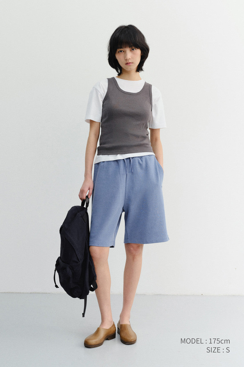 Dunst Unisex Pigment Relaxed Beach Shorts Blue