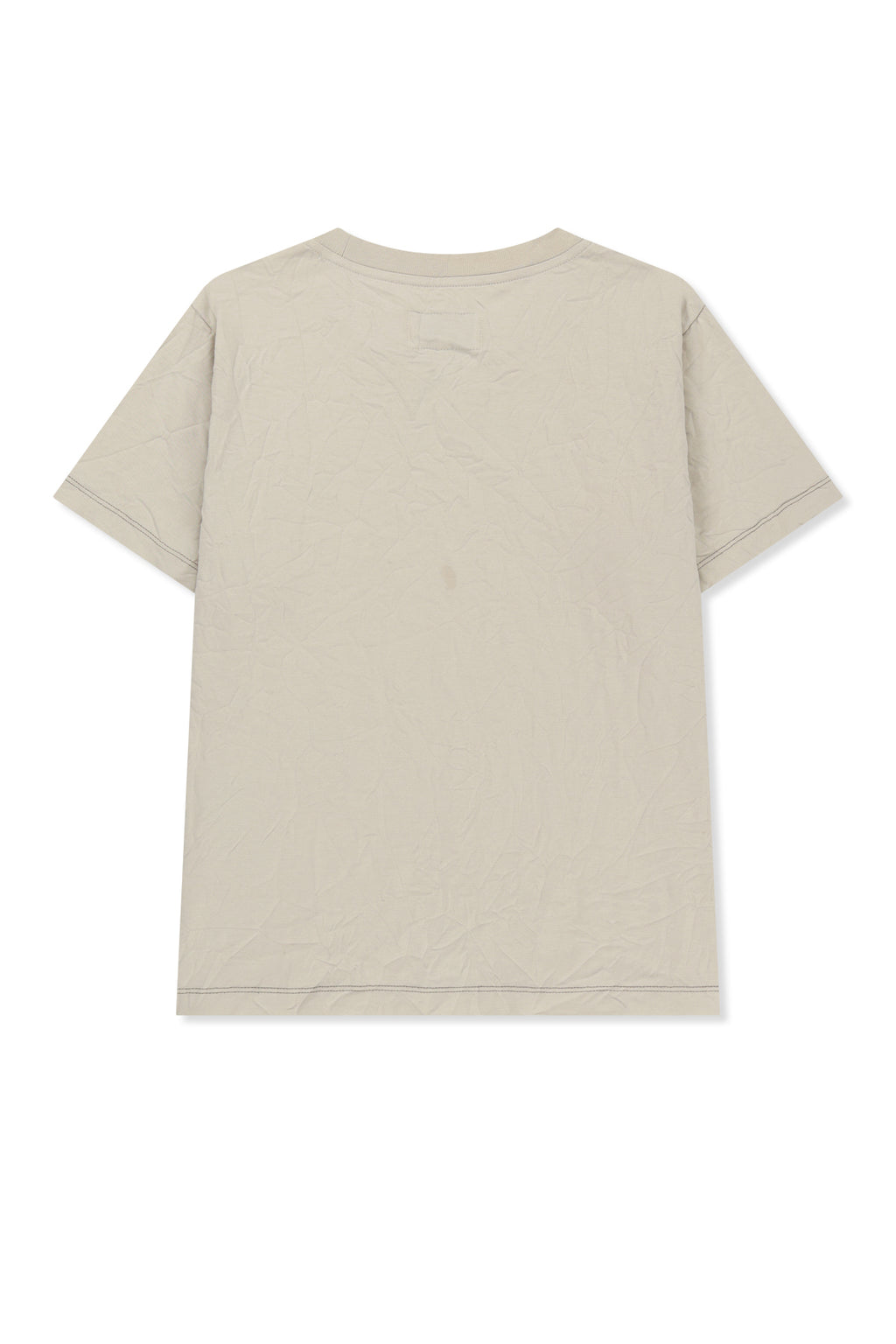 Matinkim Lettering Graffiti Crease Top IN Beige