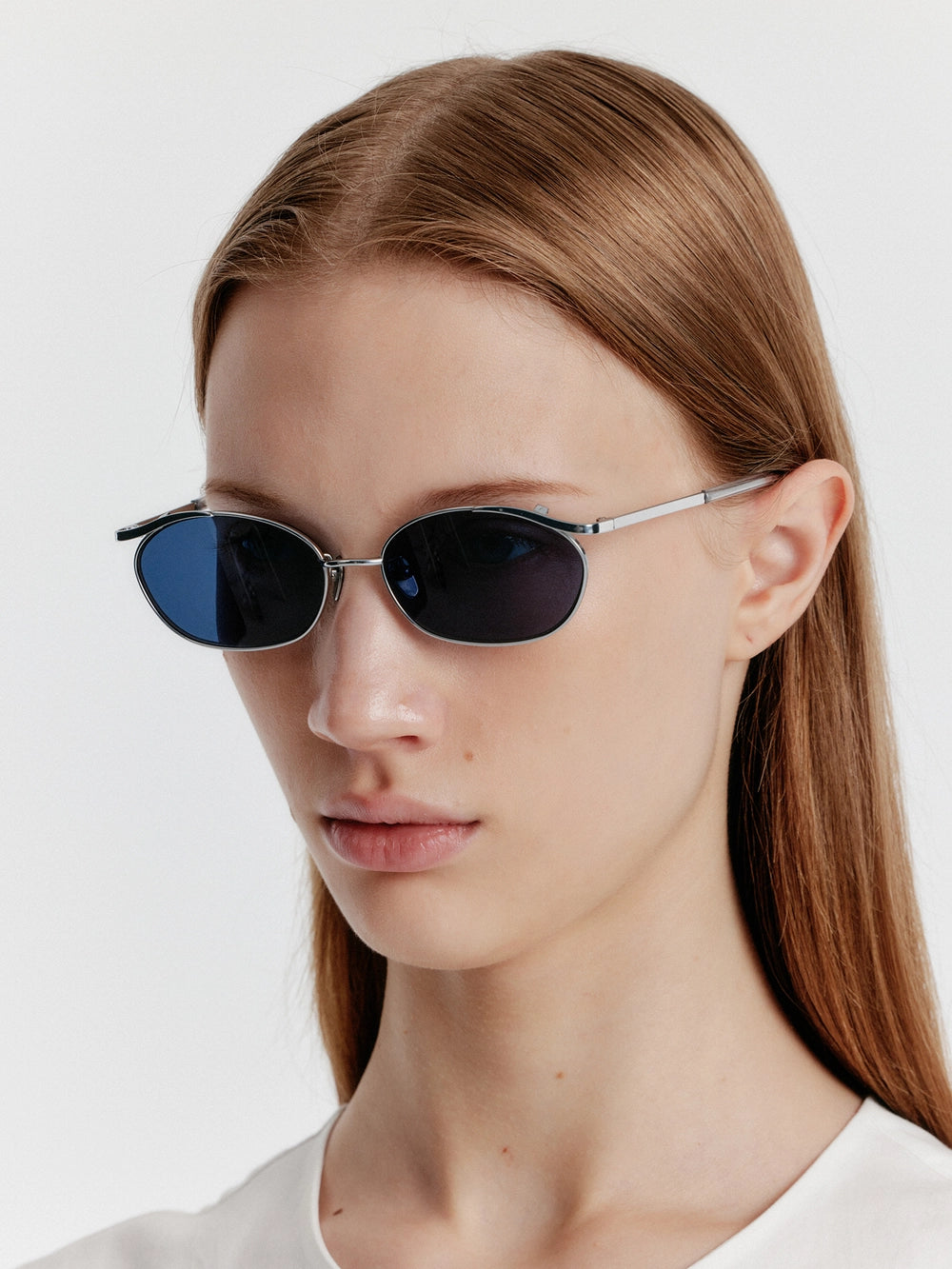 EENK Yvette Titanium Sunglasses - Blue