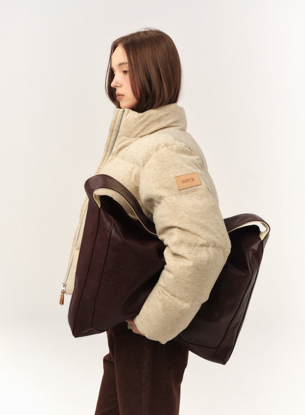 [satur] Classic Boat Bag - Brown