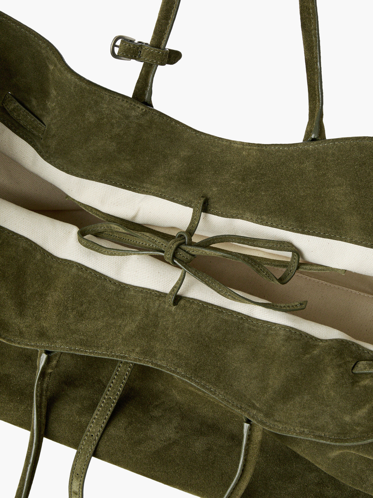 Margesherwood Grandma Used Bag XL dark olive suede