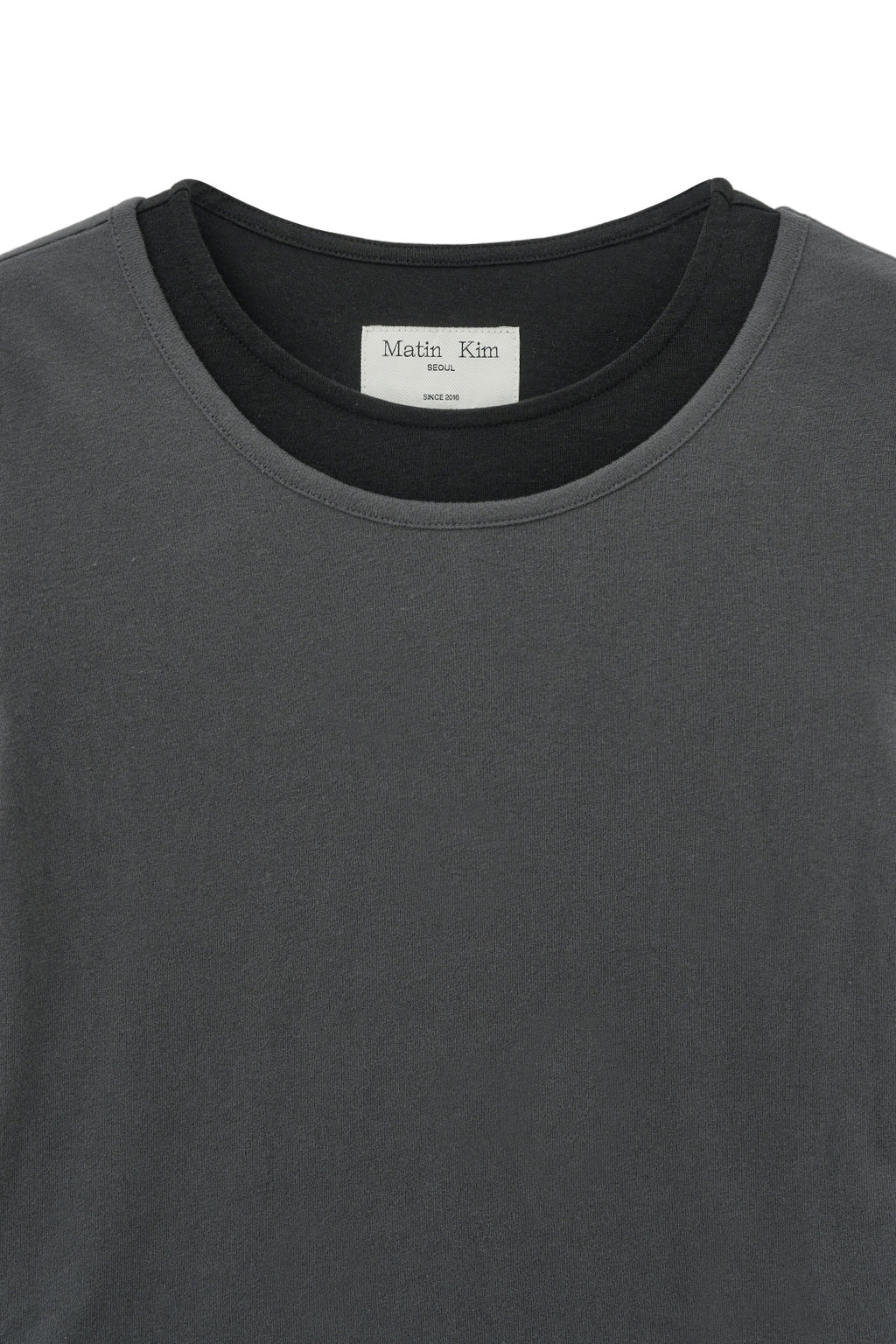 Matinkim Layered Point Slim Top IN Charcoal
