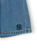 [MLB] Women's Varsity Vintage Denim Cargo Pleated Skirt