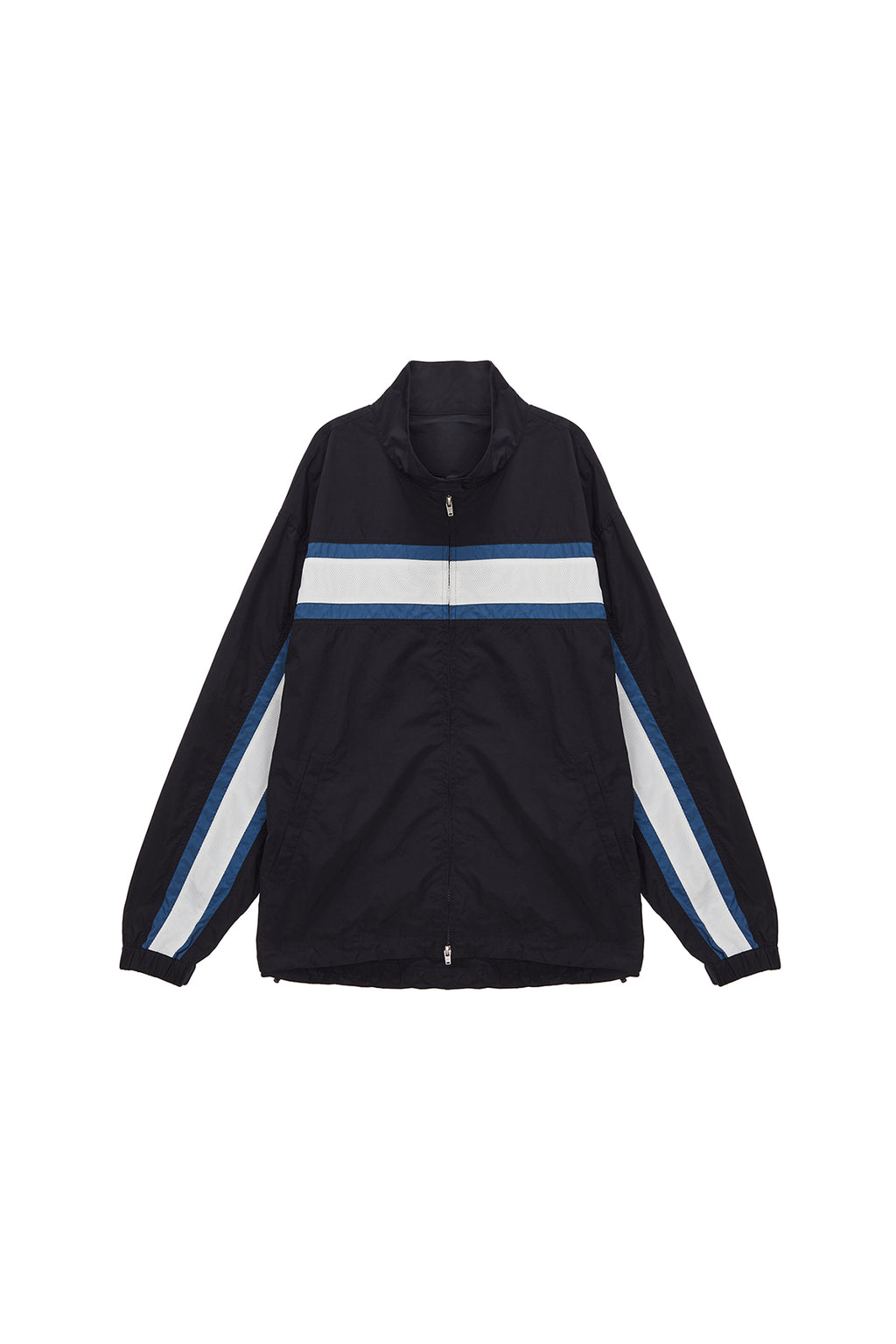 [matinkim] Mesh Mix Racing Jumper For Men IN Black