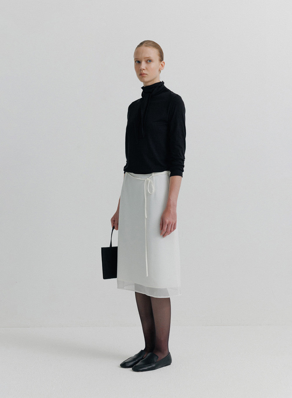Kindersalmon Lucius Midi Skirt Bone