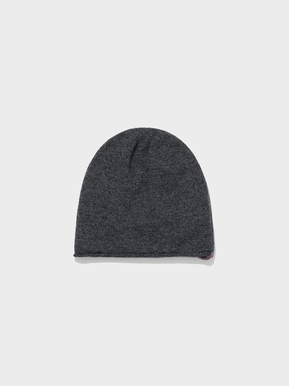 Low Classic Wool Blend Reversible Beanie Charcoal