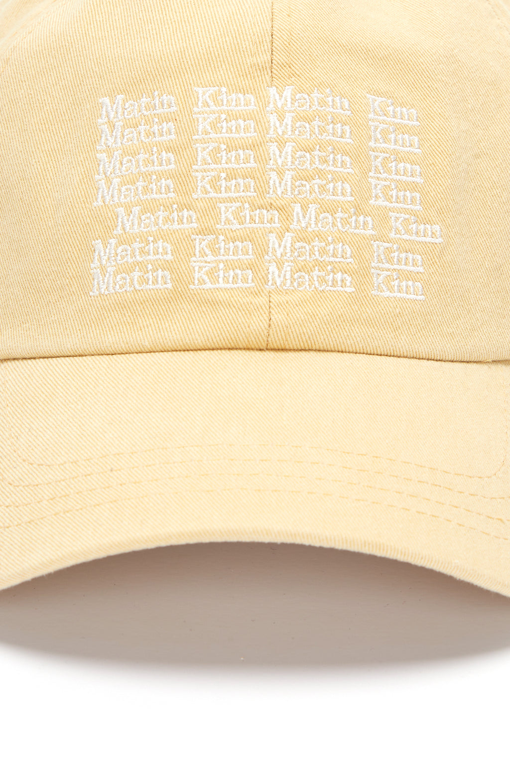 [matinkim] LETTERING BALL CAP IN YELLOW