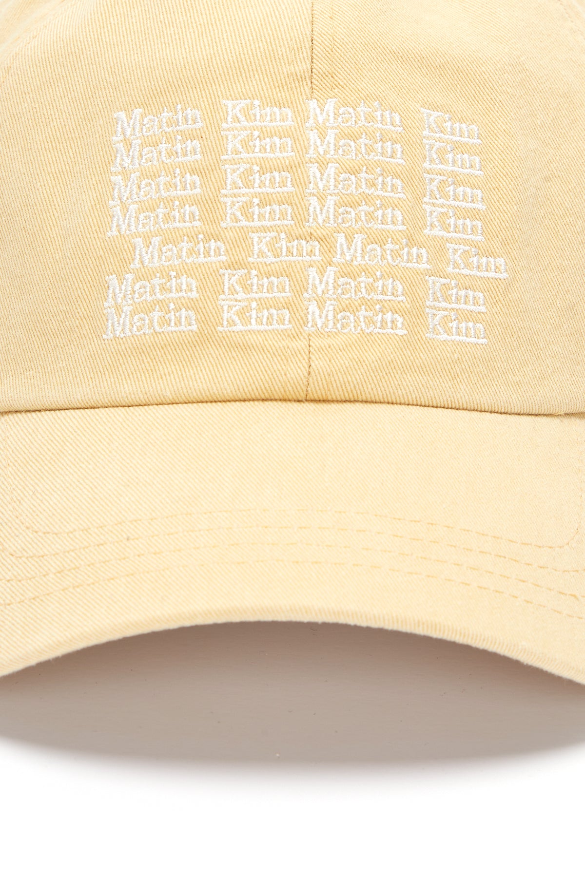 [matinkim] LETTERING BALL CAP IN YELLOW