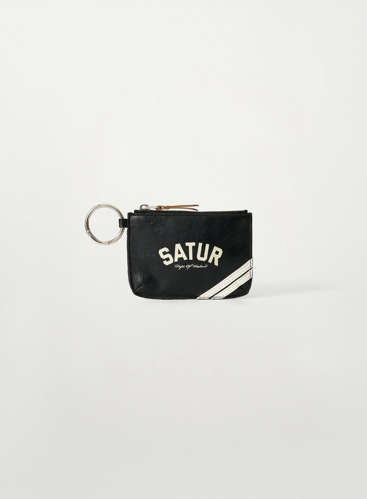 Satur Lawton Contrast Card Wallet - Black