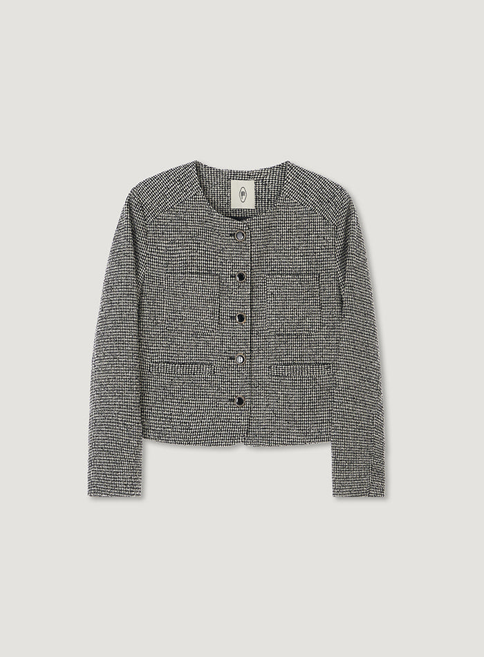 Mango Maniplease Burd Tweed Jacket