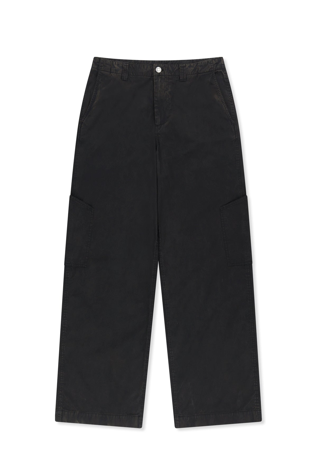 Matinkim Faded Wax Pants For Men IN Black