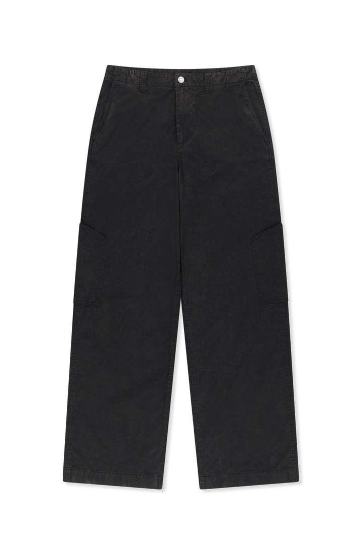 Matinkim Faded Wax Pants For Men IN Black