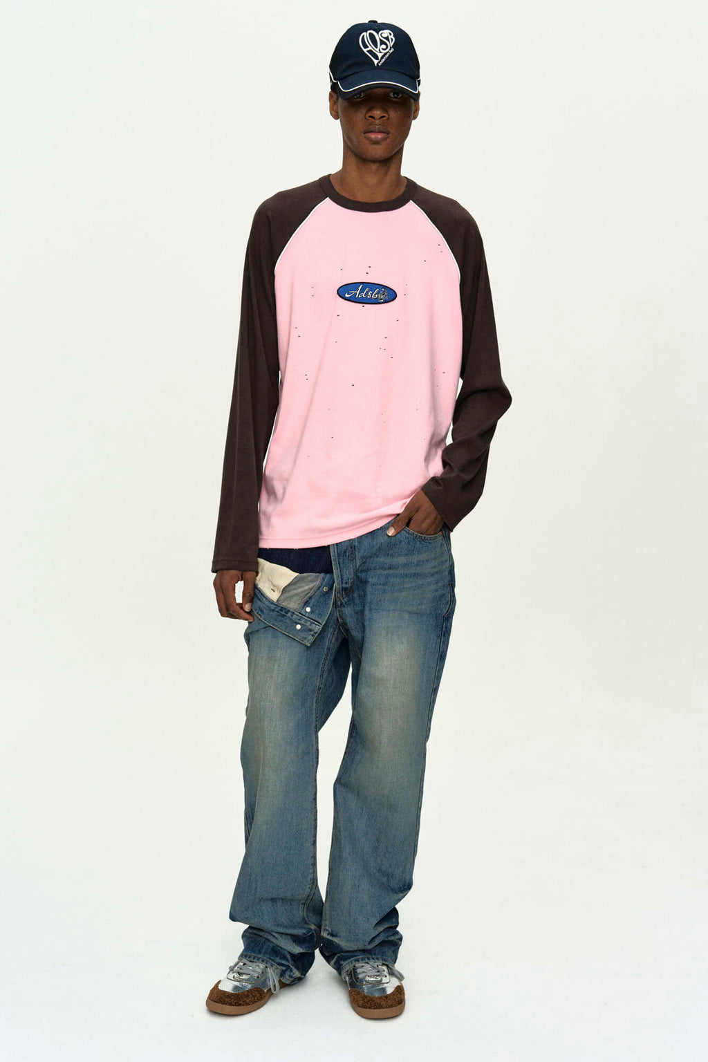 Andersson Bell Unisex Asymmetric Layered Wide-Leg Jeans apa