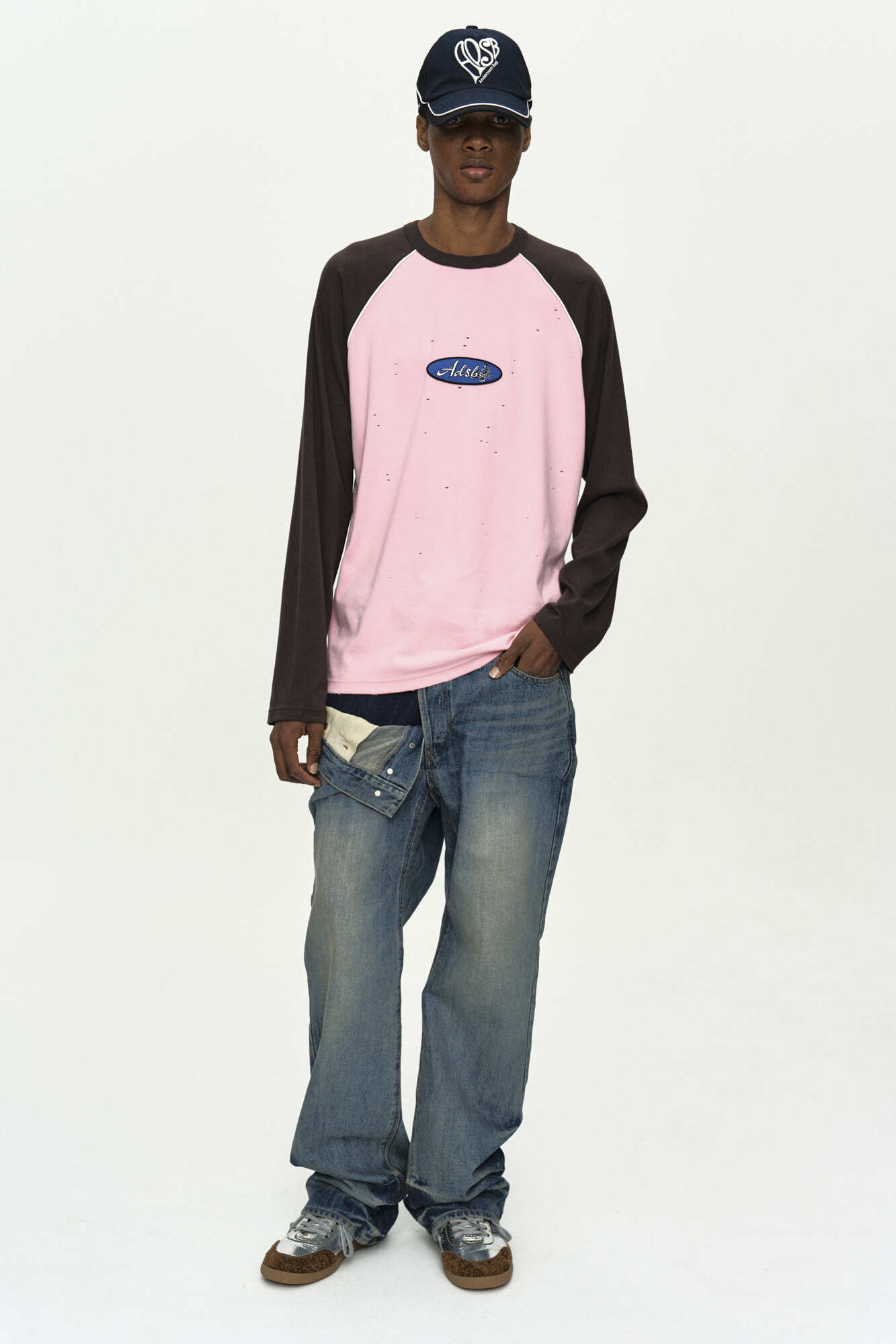 Andersson Bell Unisex Asymmetric Layered Wide-Leg Jeans apa
