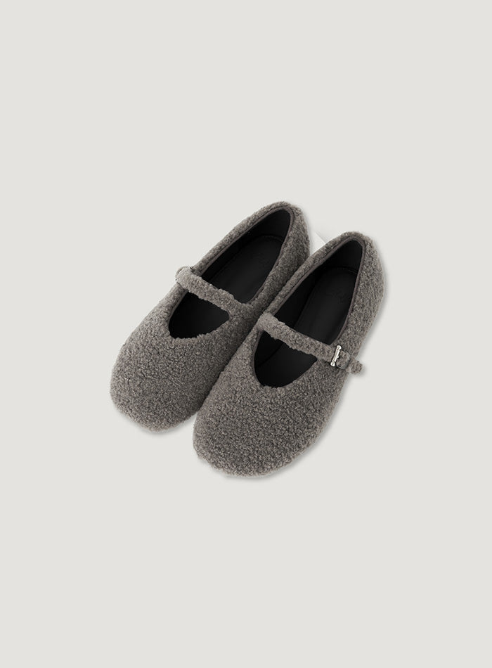 Mango Maniplease Yonni Mary Jane Grey Boucle