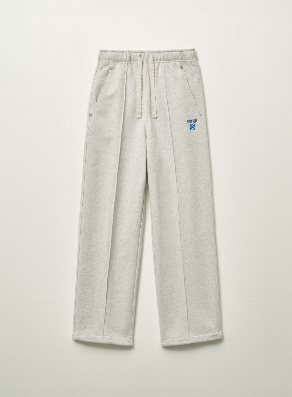 [satur] (W) Etna Lounge Straight Sweatpants - Melange Ivory