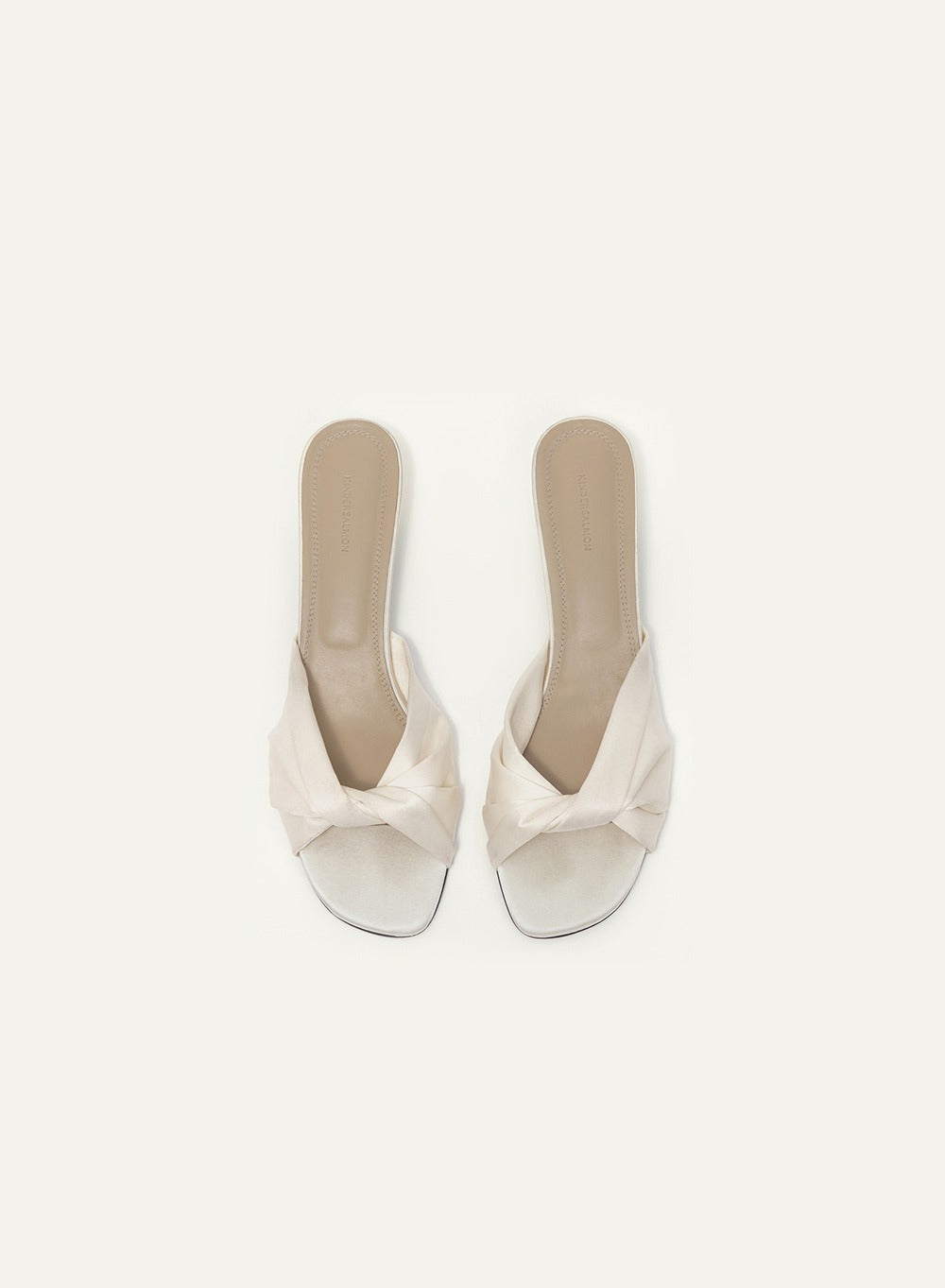 Kindersalmon Luva Satin Sandal Crema