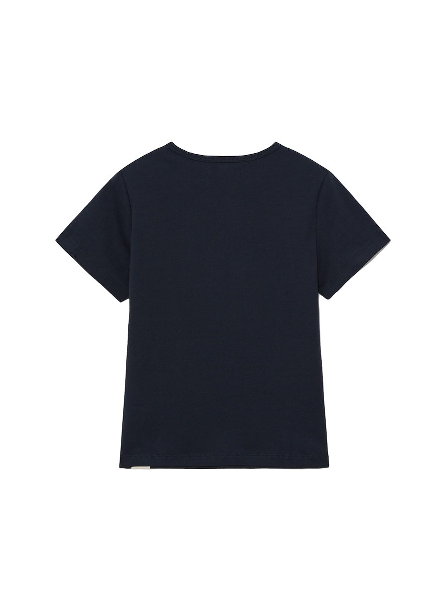 GLOWNY G Baby Tee (Long Version) (Navy)