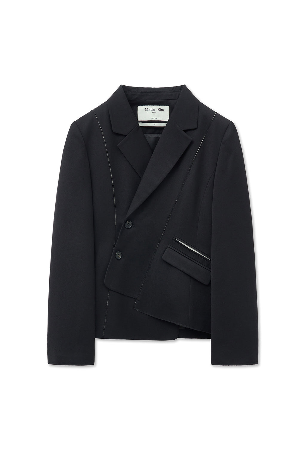 Matinkim Cut Out Point String Blazer IN Black