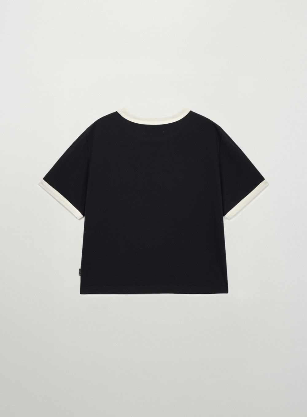 Satur (W) Arch Logo Ringer T-Shirt - Black