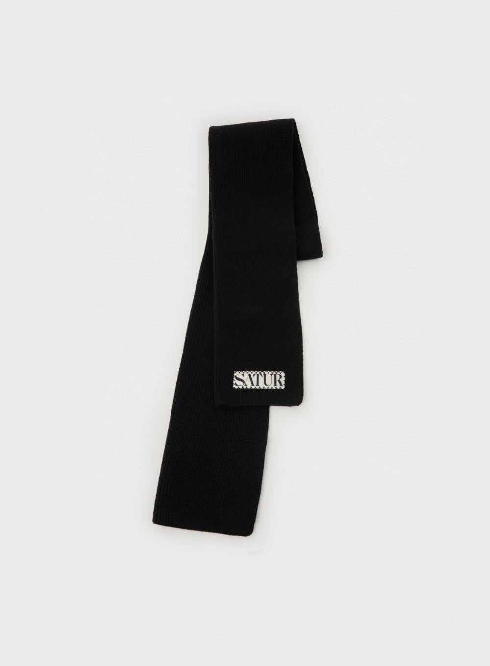 [satur] Verona Knit Muffler - Black