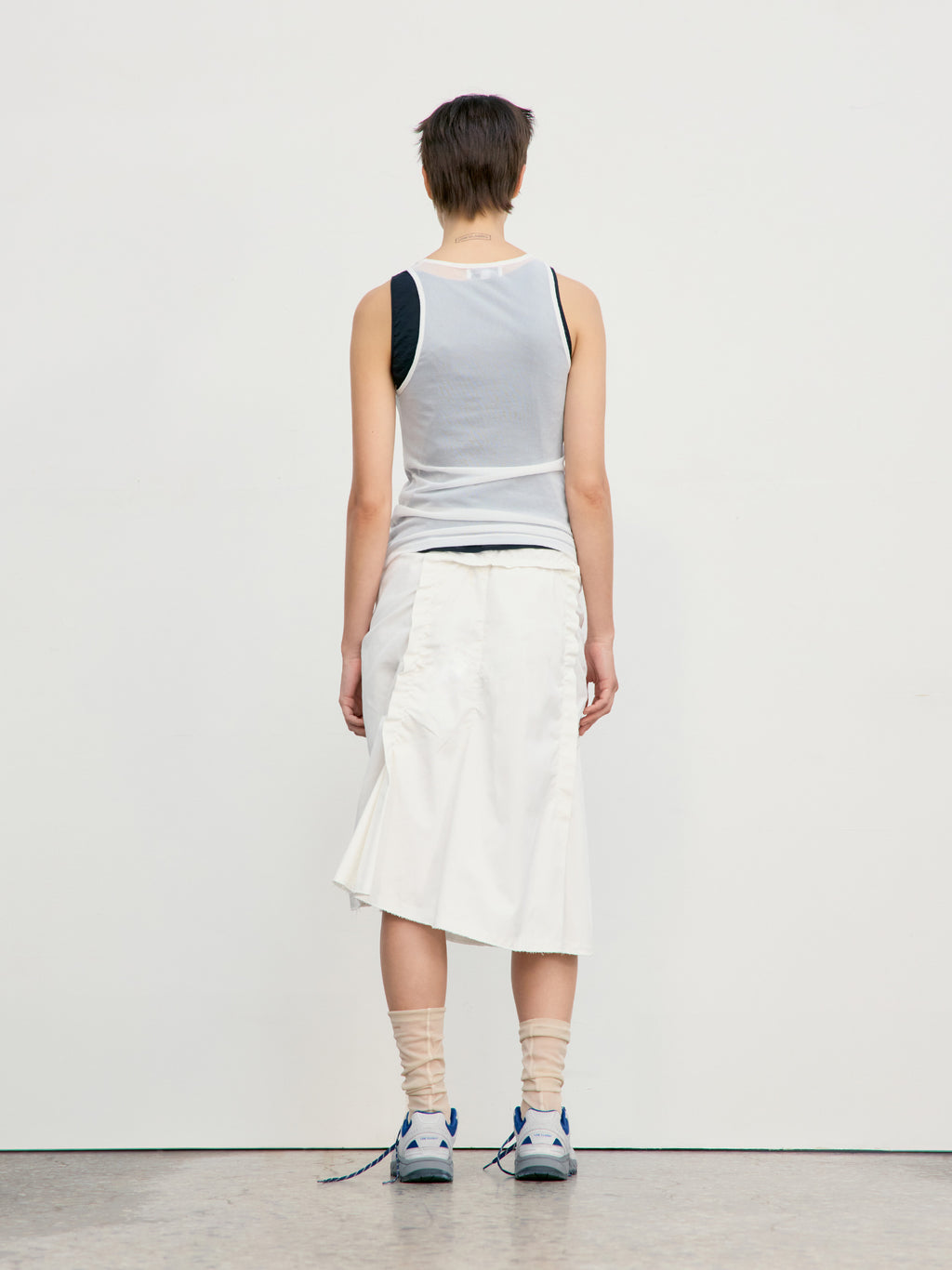 Low Classic Laid Back Sleeveless T-Shirt White