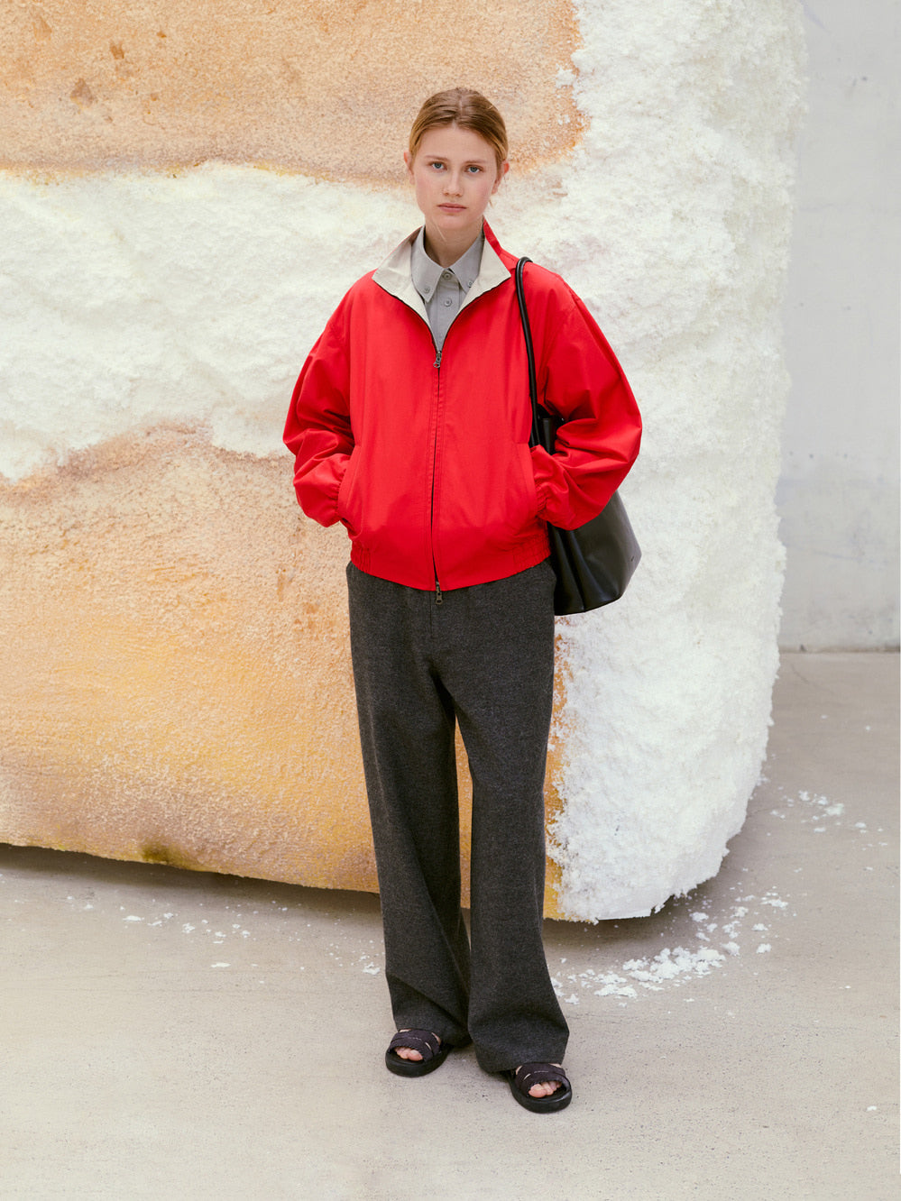 Low Classic Reversible Zip-Up Jumper Red