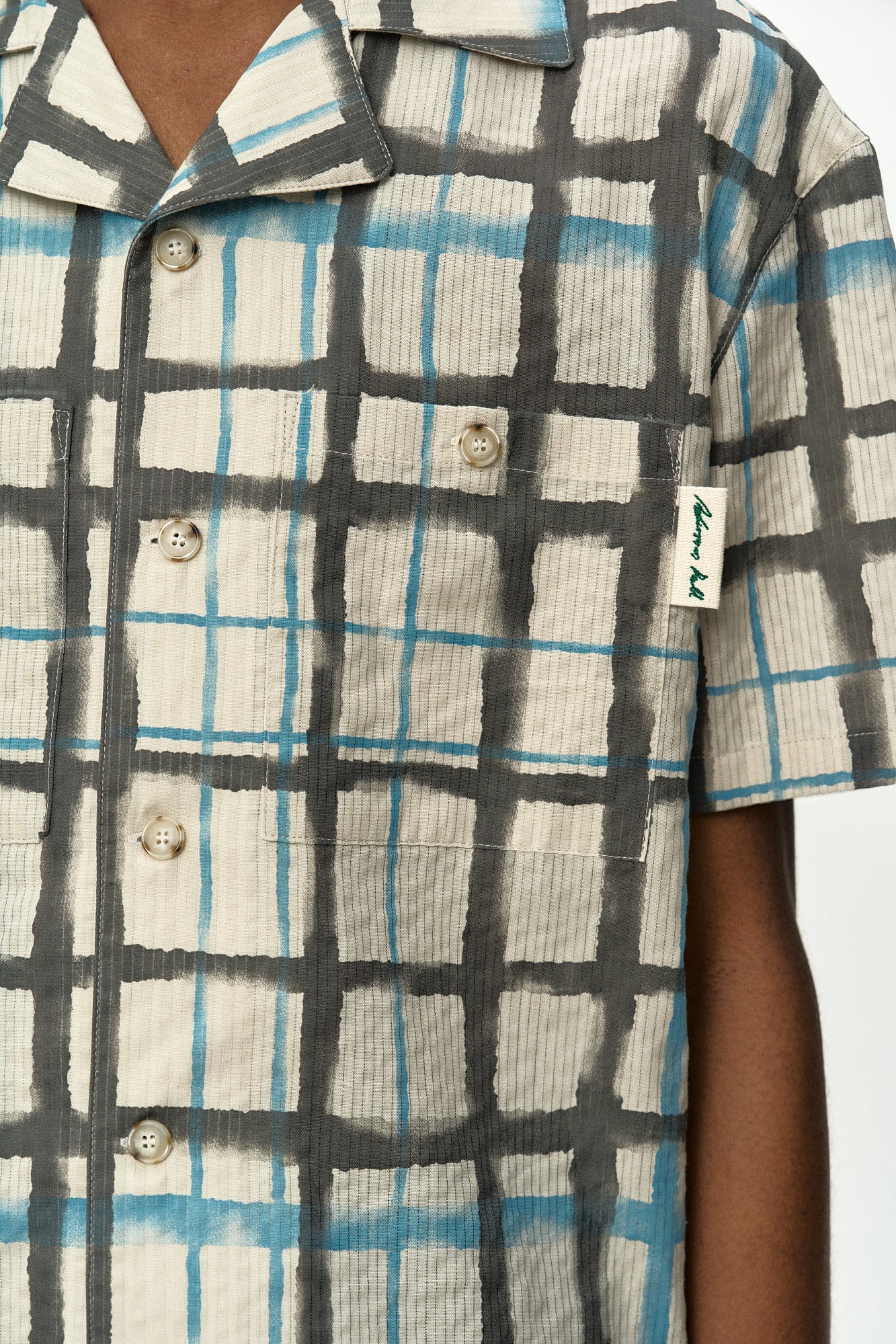 Andersson Bell Rothko Open Collar Shirt