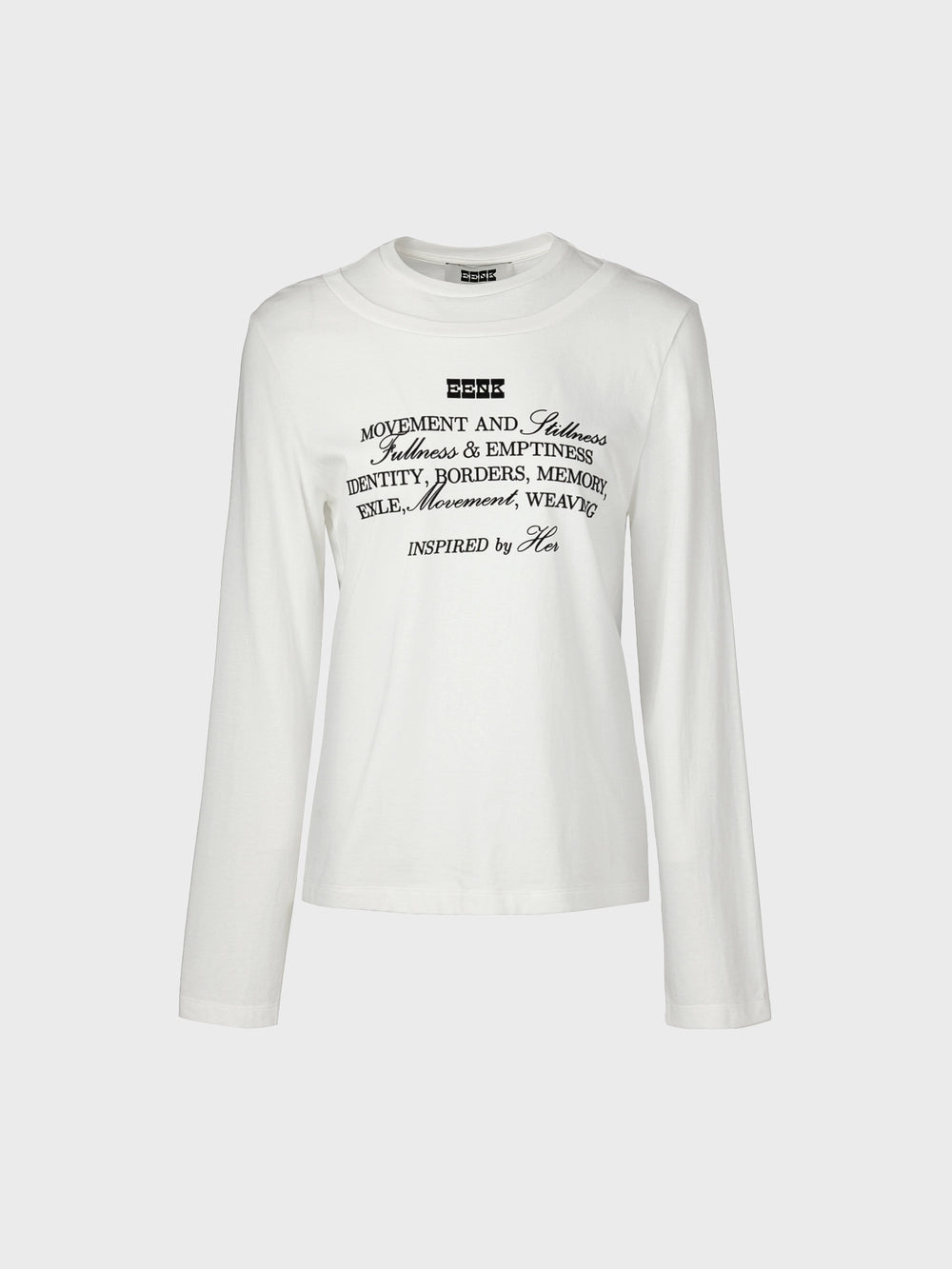EENK Layered Printing T-shirt - White