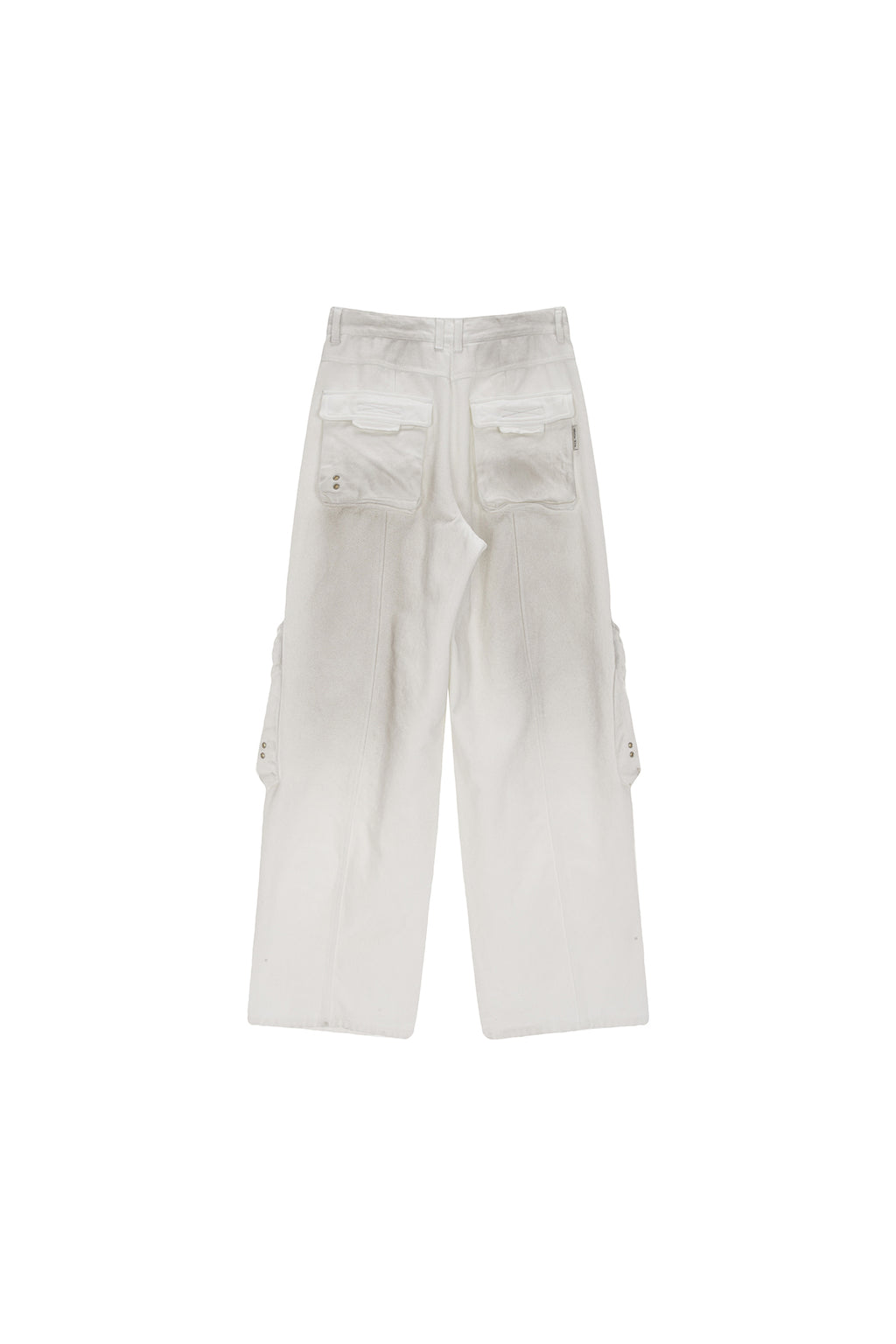 [matinkim] DIRTY WASHED HEAVY CARGO PANTS IN WHITE