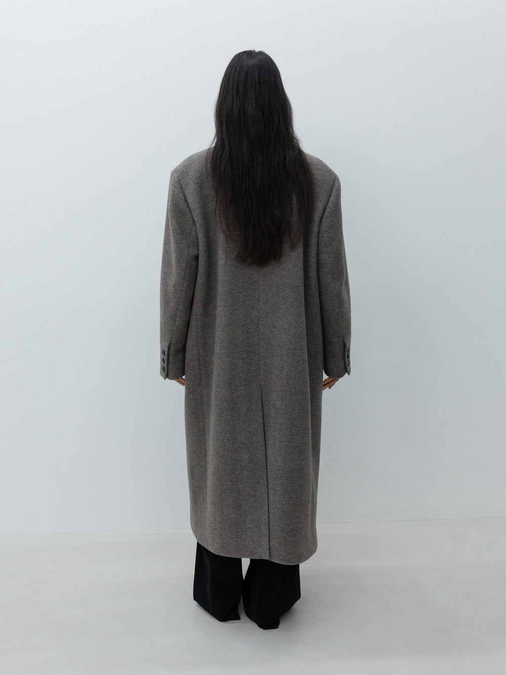 Low Classic Cashmere Blend Double Long Coat Brown