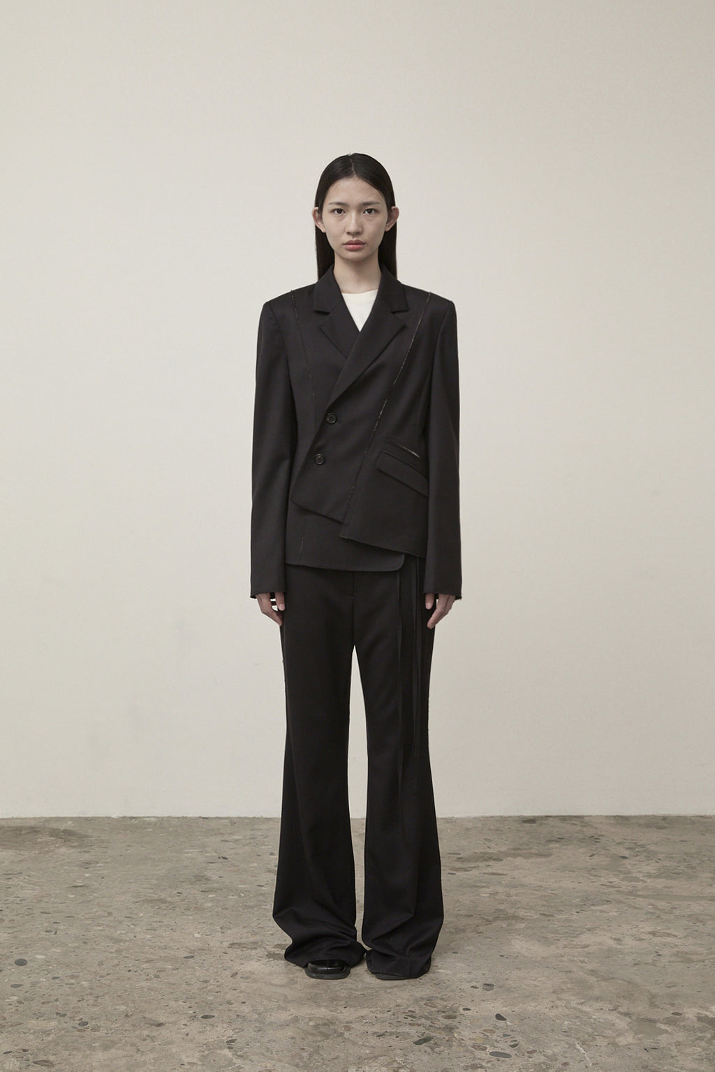 Matinkim Cut Out Point String Trouser IN Black